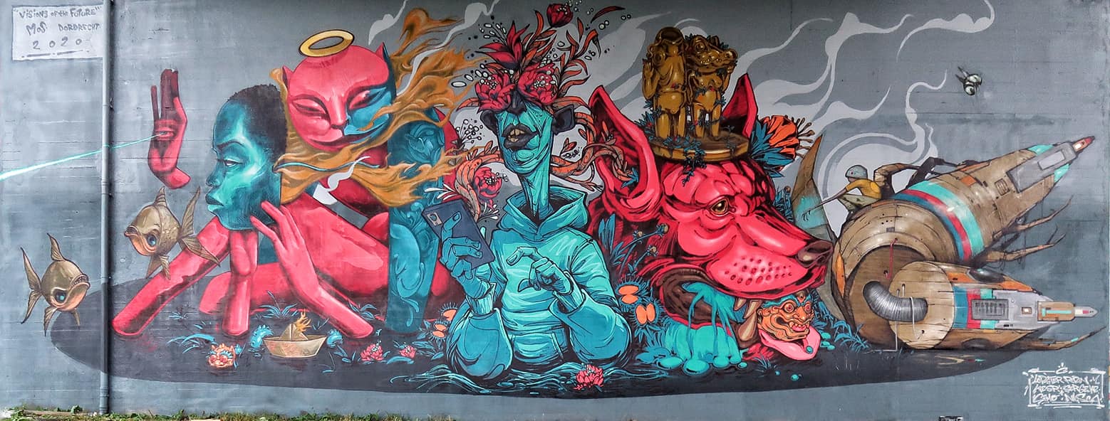 Straatkunst - Mural - Dordrecht