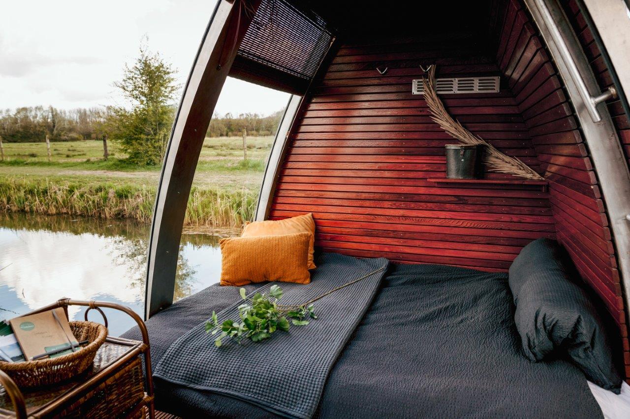 Ecolodge bed Zuileshoeve Biesbosch Dordrecht