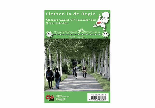 Fietskaart Drechtsteden, Alblasserwaard en Vijfheerenlanden