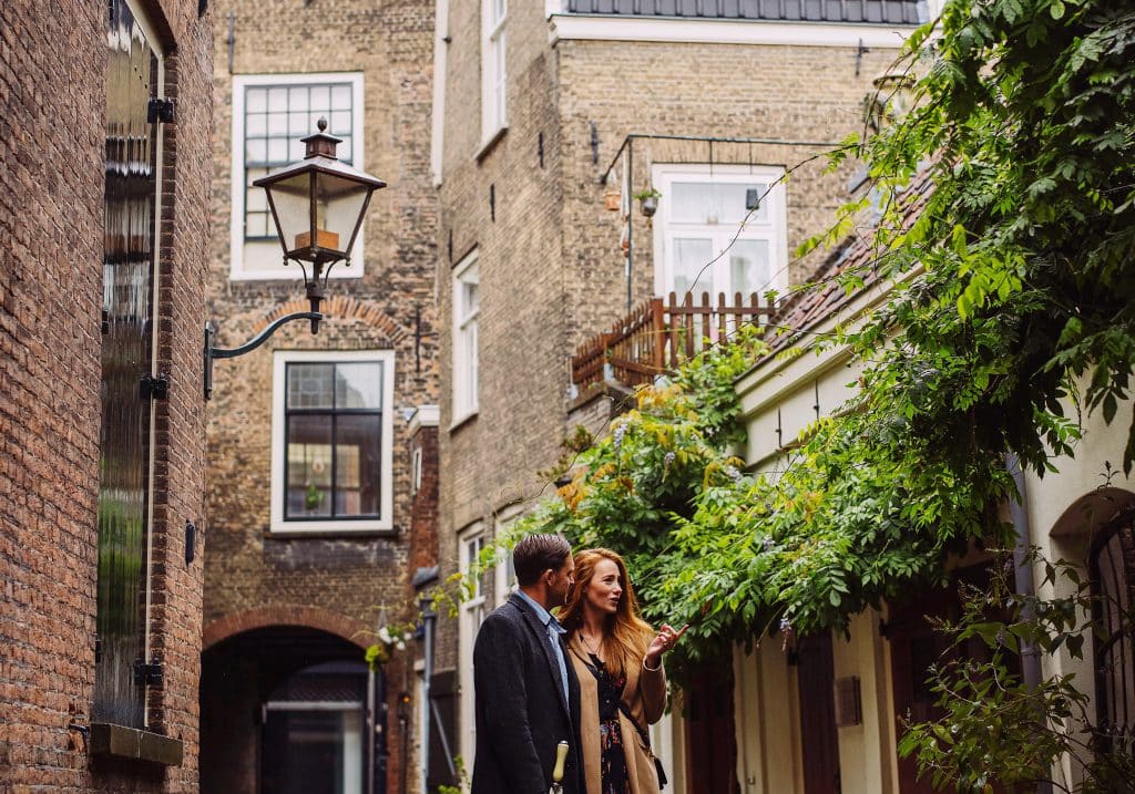 Hof wandelen herfst Dordrecht