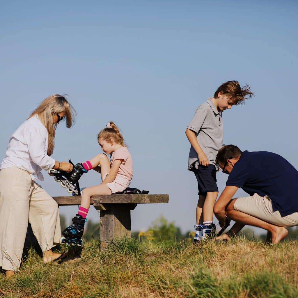 Nieuwe Dordtse Biesbosch skaten gezin natuur Dordrecht