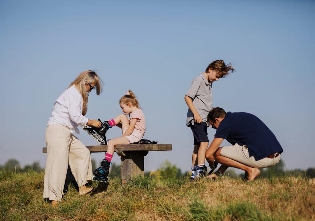 Nieuwe Dordtse Biesbosch skaten gezin natuur Dordrecht