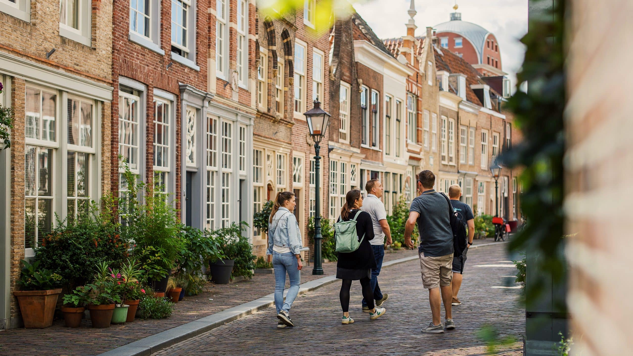 Stadswandeling groepen Hofstraat sightseeing cultuur historie Dordrecht