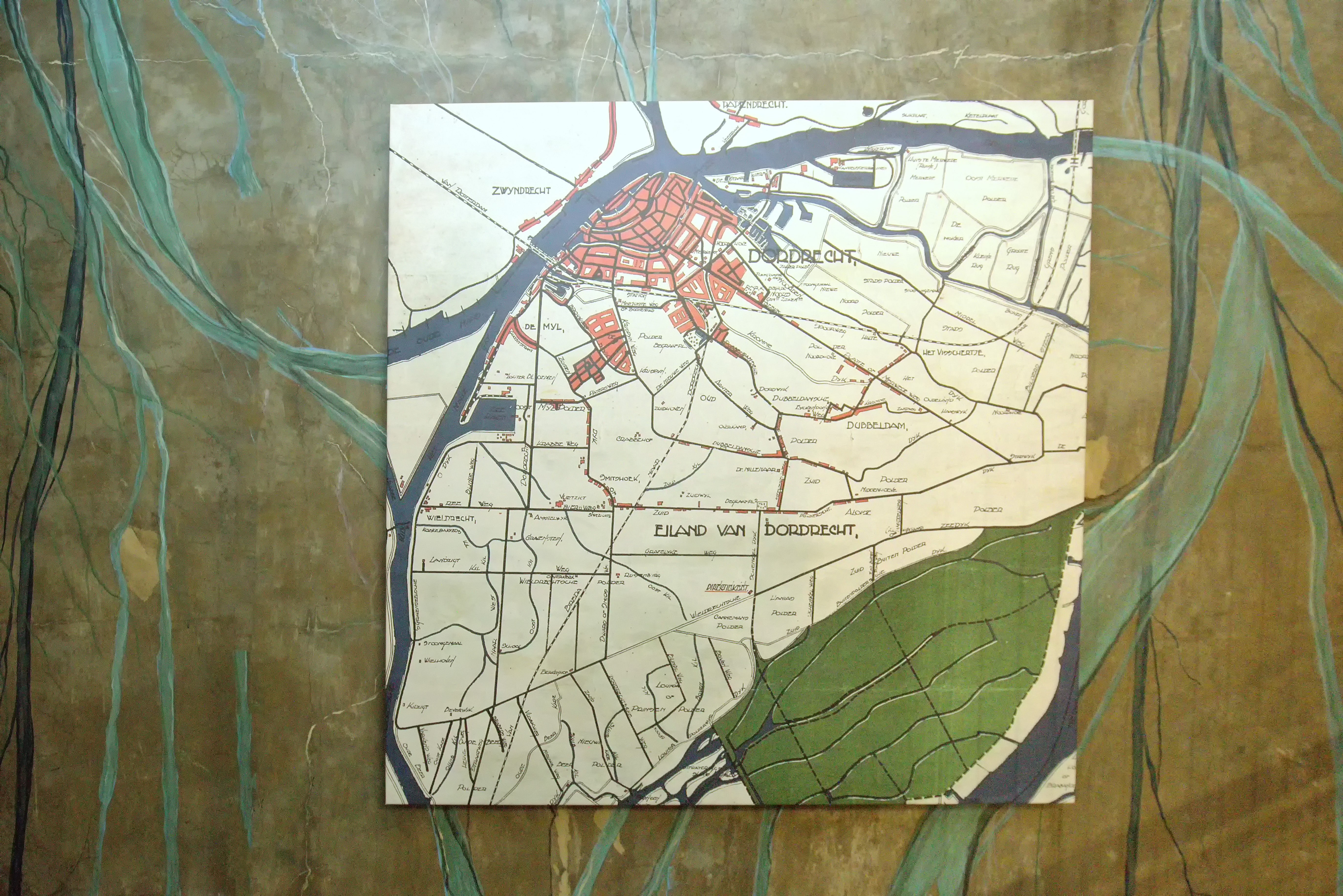 Watertoren Verbinding in Tijd - muurschildering