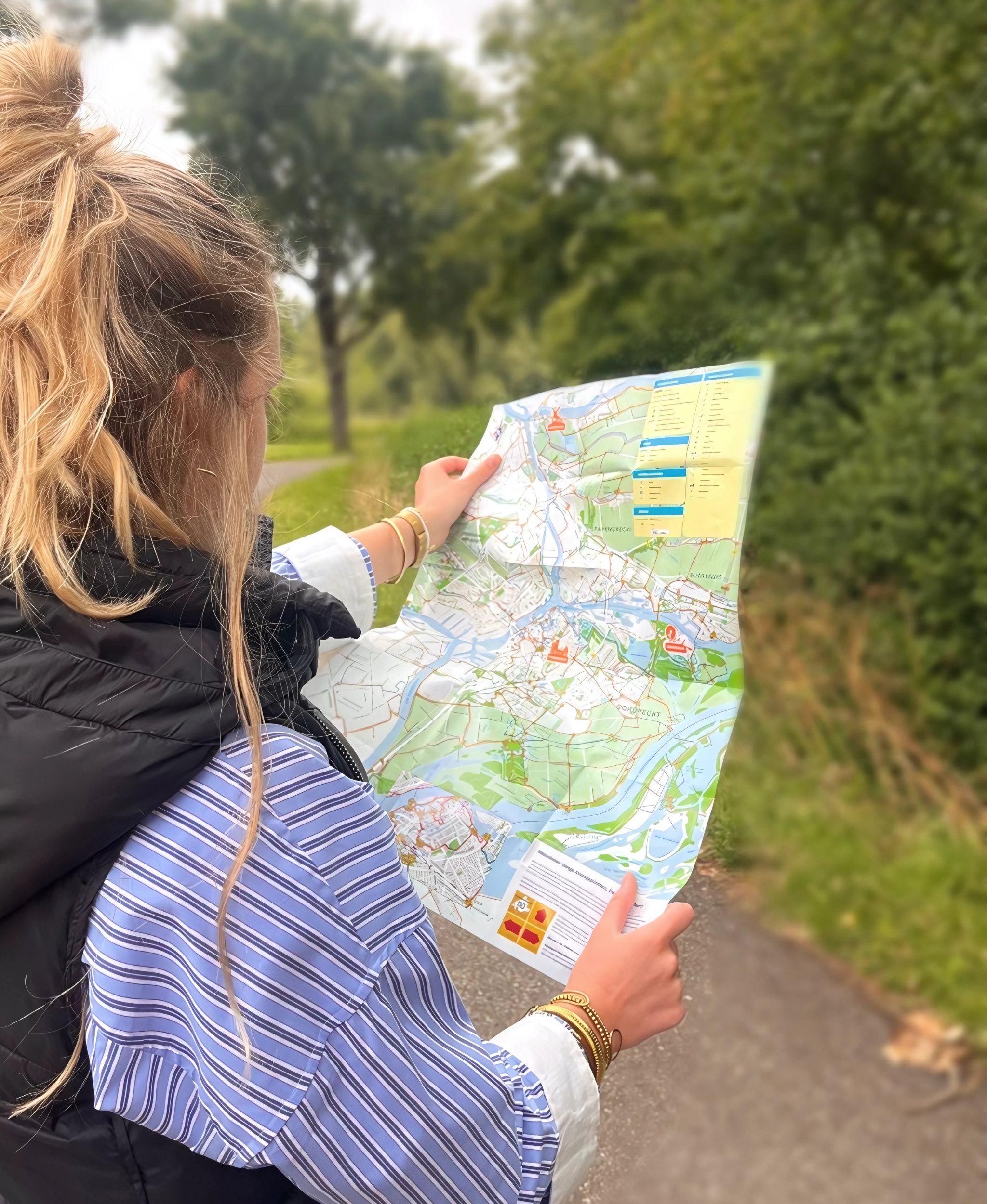 VVV Dordrecht walking route map Drechtsteden